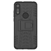 Tire Texture Shockproof TPU+PC Protective Case with Holder